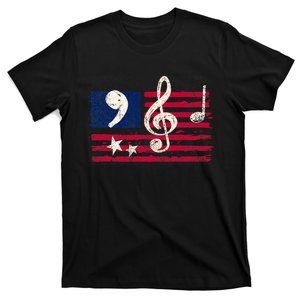 Comma La Music Notes Kamala Harris Music Teacher Elections T-Shirt