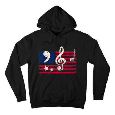 Comma La Music Notes Kamala Harris Music Teacher Elections Tall Hoodie