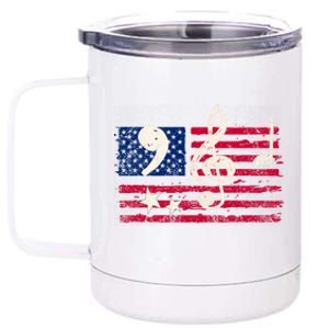 Comma La Music Notes Kamala Harris Music Teacher Elections 12 oz Stainless Steel Tumbler Cup