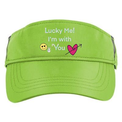 Cheeky Lucky Me Gift Adult Drive Performance Visor