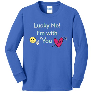 Cheeky Lucky Me Gift Kids Long Sleeve Shirt