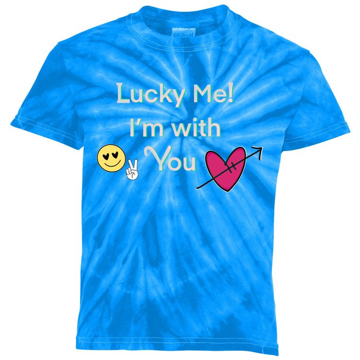 Cheeky Lucky Me Gift Kids Tie-Dye T-Shirt