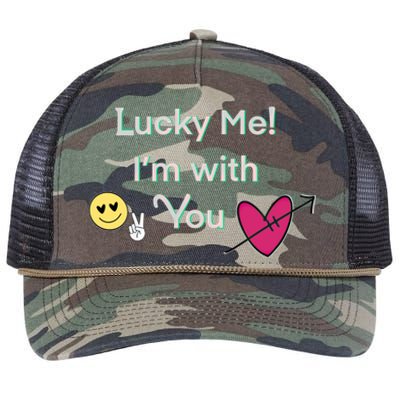 Cheeky Lucky Me Gift Retro Rope Trucker Hat Cap