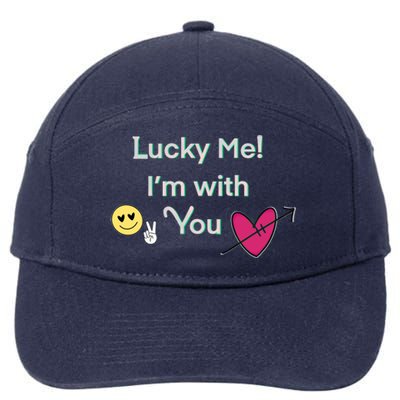 Cheeky Lucky Me Gift 7-Panel Snapback Hat