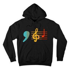 Comma La Music Notes Kamala Harris Music Teacher Elections Hoodie