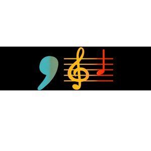 Comma La Music Notes Kamala Harris Music Teacher Elections Bumper Sticker