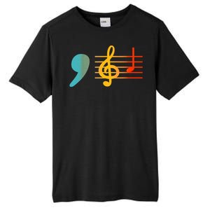 Comma La Music Notes Kamala Harris Music Teacher Elections Tall Fusion ChromaSoft Performance T-Shirt