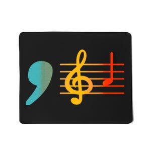 Comma La Music Notes Kamala Harris Music Teacher Elections Mousepad