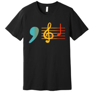 Comma La Music Notes Kamala Harris Music Teacher Elections Premium T-Shirt