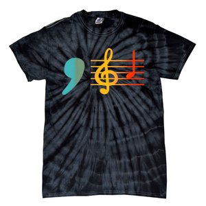 Comma La Music Notes Kamala Harris Music Teacher Elections Tie-Dye T-Shirt