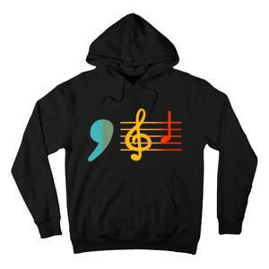 Comma La Music Notes Kamala Harris Music Teacher Elections Tall Hoodie