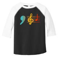 Comma La Music Notes Kamala Harris Music Teacher Elections Toddler Fine Jersey T-Shirt