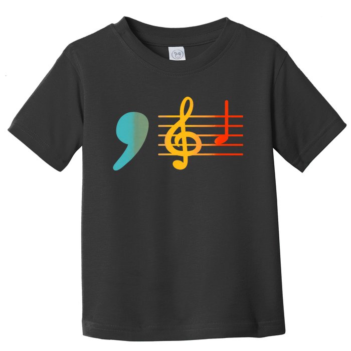 Comma La Music Notes Kamala Harris Music Teacher Elections Toddler T-Shirt