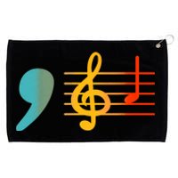 Comma La Music Notes Kamala Harris Music Teacher Elections Grommeted Golf Towel