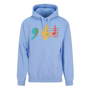 Comma La Music Notes Kamala Harris Music Teacher Elections Unisex Surf Hoodie