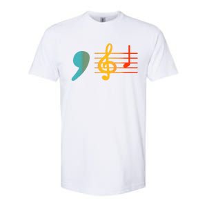 Comma La Music Notes Kamala Harris Music Teacher Elections Softstyle CVC T-Shirt