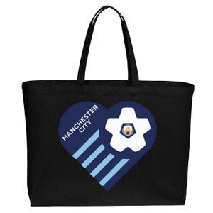 Cool Love Man City Soccer Team Cotton Canvas Jumbo Tote