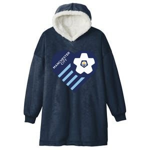 Cool Love Man City Soccer Team Hooded Wearable Blanket