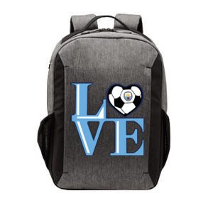 Cool Love Man City Soccer Team Vector Backpack