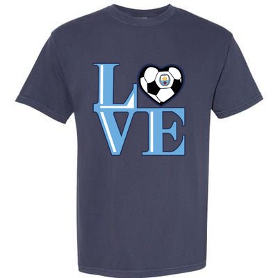 Cool Love Man City Soccer Team Garment-Dyed Heavyweight T-Shirt