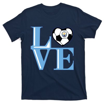 Cool Love Man City Soccer Team T-Shirt