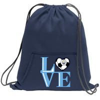 Cool Love Man City Soccer Team Sweatshirt Cinch Pack Bag