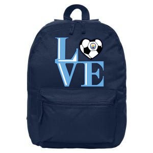 Cool Love Man City Soccer Team 16 in Basic Backpack