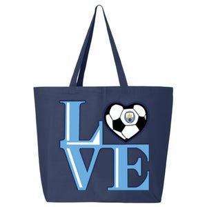 Cool Love Man City Soccer Team 25L Jumbo Tote