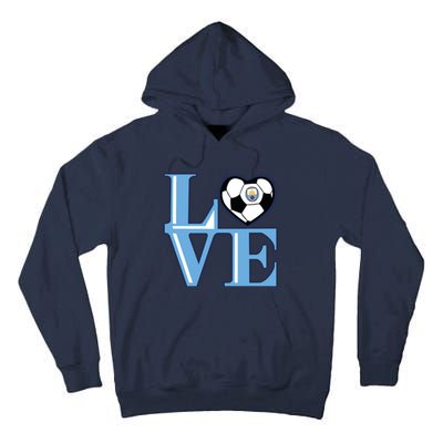 Cool Love Man City Soccer Team Tall Hoodie