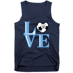 Cool Love Man City Soccer Team Tank Top