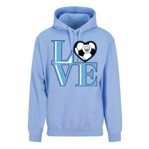 Cool Love Man City Soccer Team Unisex Surf Hoodie