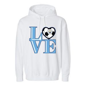 Cool Love Man City Soccer Team Garment-Dyed Fleece Hoodie