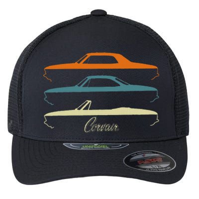 Corvair Late Model Slihouettes 1965 1966 1967 1968 1969 Flexfit Unipanel Trucker Cap