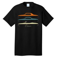 Corvair Late Model Slihouettes 1965 1966 1967 1968 1969 Tall T-Shirt