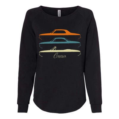 Corvair Late Model Slihouettes 1965 1966 1967 1968 1969 Womens California Wash Sweatshirt