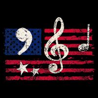 Comma La Music Notes Music Teacher Elections Kamala Harris Toddler Hoodie