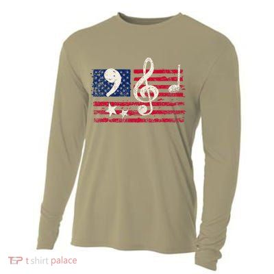 Comma La Music Notes Music Teacher Elections Kamala Harris Cooling Performance Long Sleeve Crew