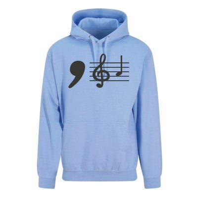 Comma La Music Notes Kamala Harris Music Teacher Elections Gift Unisex Surf Hoodie