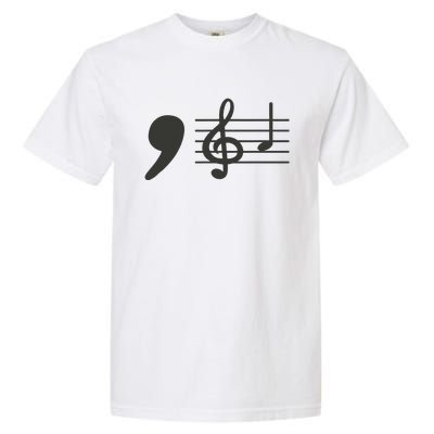 Comma La Music Notes Kamala Harris Music Teacher Elections Gift Garment-Dyed Heavyweight T-Shirt