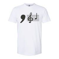 Comma La Music Notes Kamala Harris Music Teacher Elections Gift Softstyle CVC T-Shirt