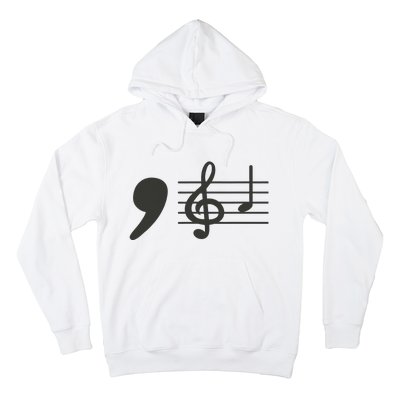 Comma La Music Notes Kamala Harris Music Teacher Elections Gift Hoodie