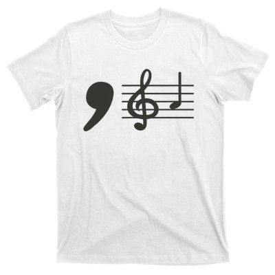 Comma La Music Notes Kamala Harris Music Teacher Elections Gift T-Shirt