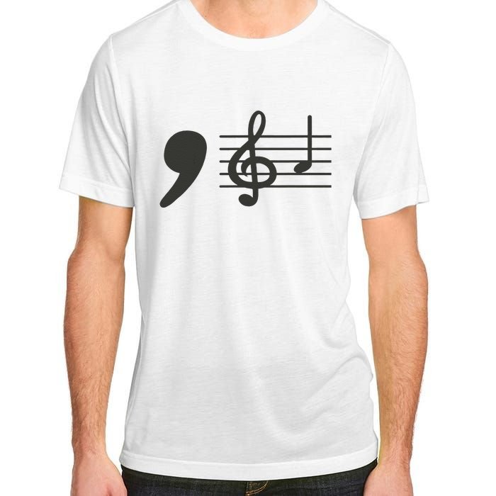 Comma La Music Notes Kamala Harris Music Teacher Elections Gift Adult ChromaSoft Performance T-Shirt