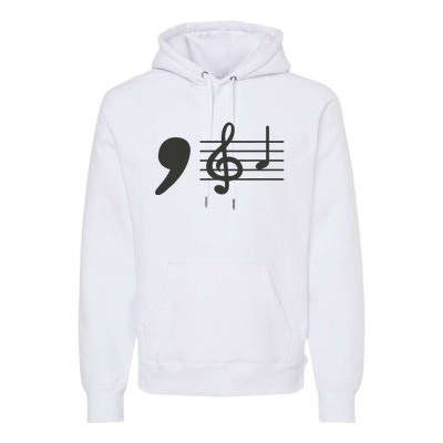 Comma La Music Notes Kamala Harris Music Teacher Elections Gift Premium Hoodie