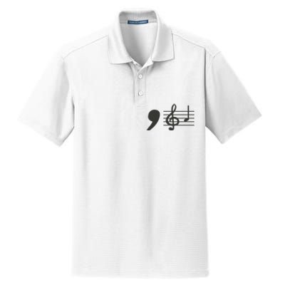 Comma La Music Notes Kamala Harris Music Teacher Elections Gift Dry Zone Grid Polo