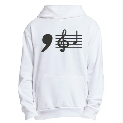 Comma La Music Notes Kamala Harris Music Teacher Elections Gift Urban Pullover Hoodie