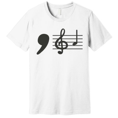 Comma La Music Notes Kamala Harris Music Teacher Elections Gift Premium T-Shirt