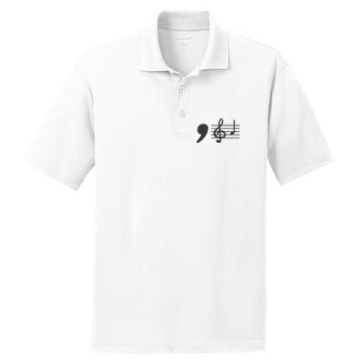 Comma La Music Notes Kamala Harris Music Teacher Elections Gift PosiCharge RacerMesh Polo