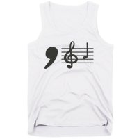 Comma La Music Notes Kamala Harris Music Teacher Elections Gift Tank Top