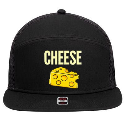 Cheese Love Macaroni Halloween Costume 7 Panel Mesh Trucker Snapback Hat